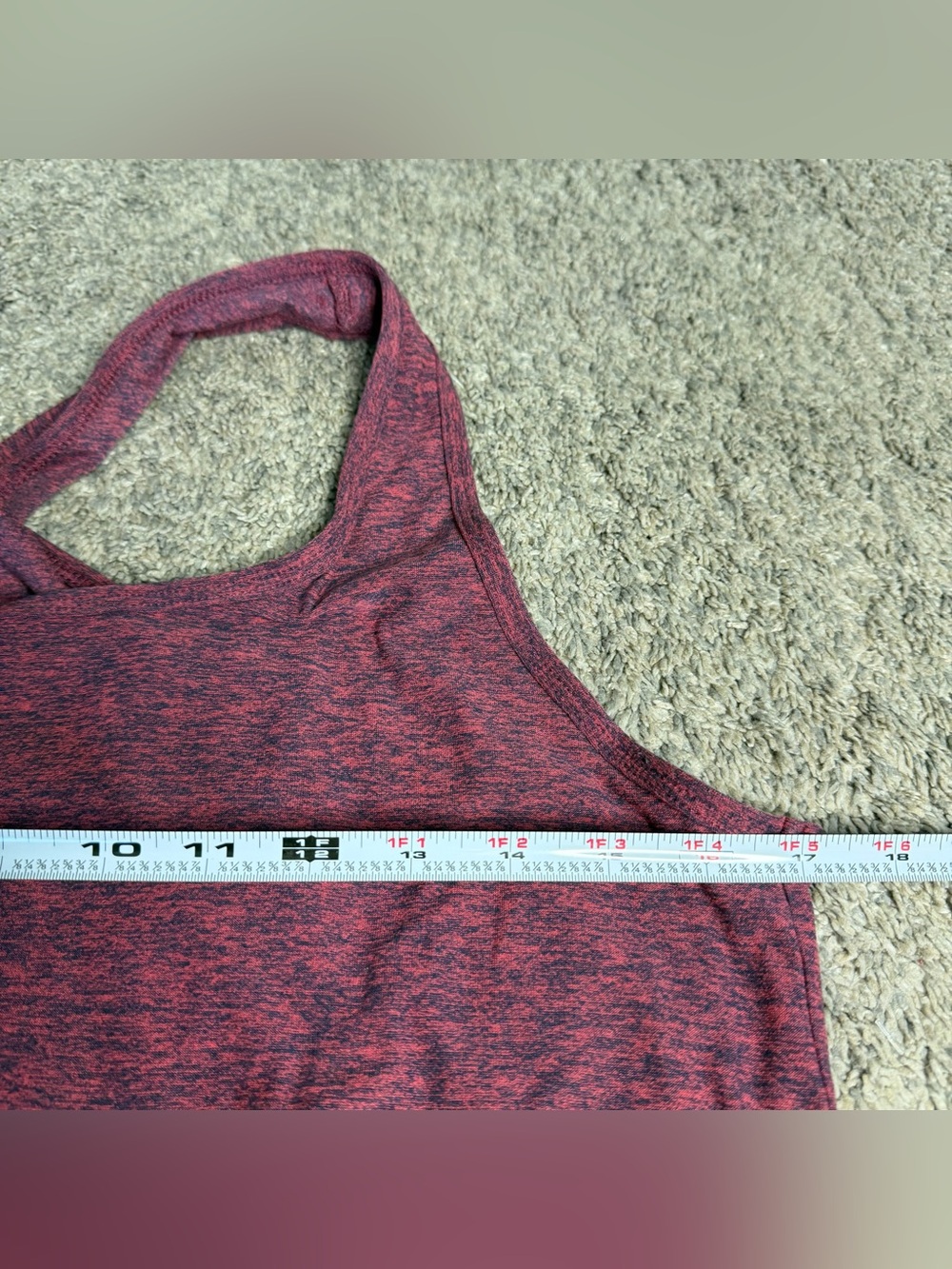 Beyond Yoga Spacedye Crisscross Back Tank Top small Heather raspberry red yoga - Picture 4 of 8